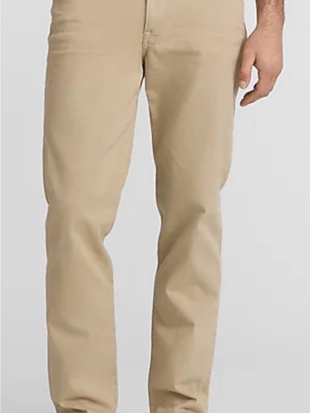 Express Hyper Stretch Skinny Chino Men's Khaki Classic Pants 31/32 NEW
